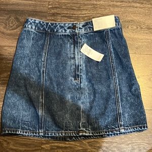 Jean mini skirt